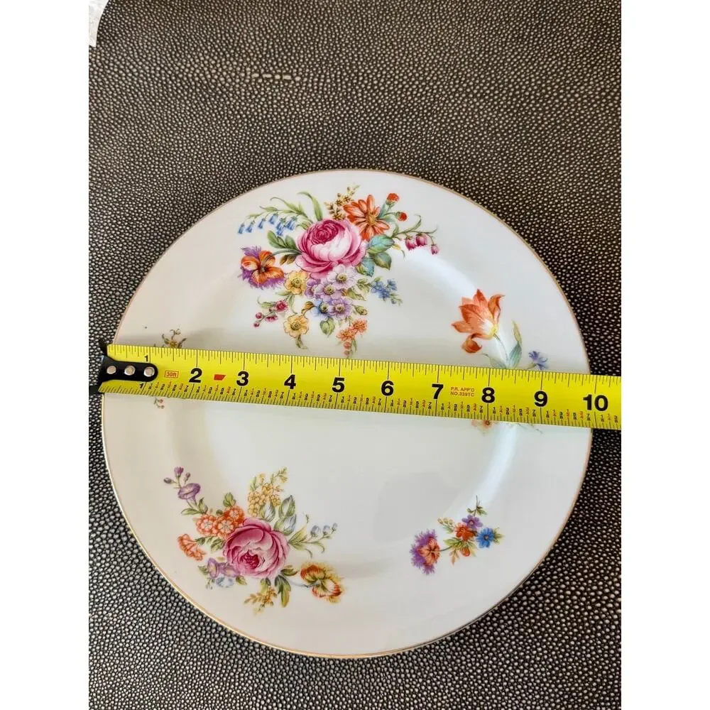Vintage 1945-52 Kingsley Narumi Nightingale Dinner Plate Occupied Japan 10